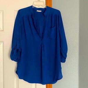 Royal Blue Blouse from Brass Plum B.P. Nordstrom’s size M